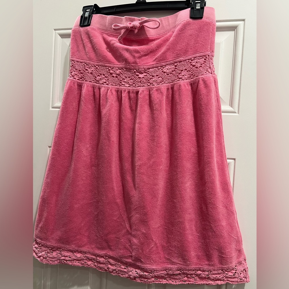 Vintage Juicy Couture Y2K Terrycloth Cover-Up Dress